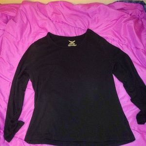 Like New Faded Glory Black Long Sleeve T-Shirt